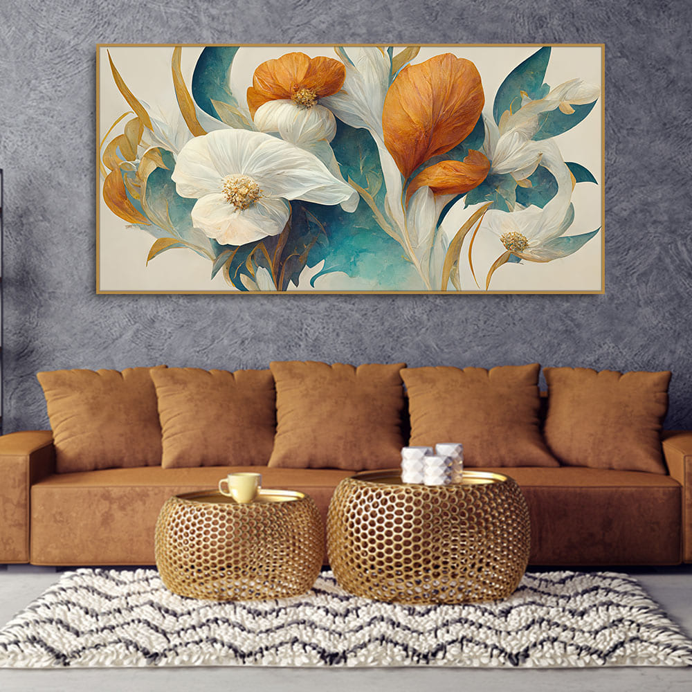 flower wall art design