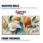 flower painting for wall decor