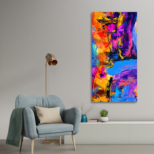 Abstract Colorful Texture Art Premium Canvas Wall Painting