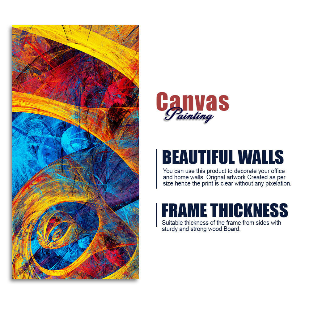 Abstract Colorful Textured Art Canvas Wall Painting