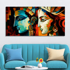 Abstract Colorful Textured Canvas Wall Painting