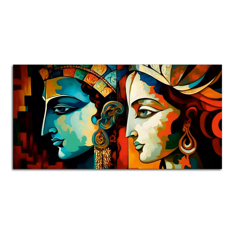 Abstract Colorful Textured Canvas Wall Painting