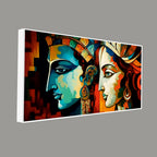 Abstract Colorful Textured Canvas Wall Painting