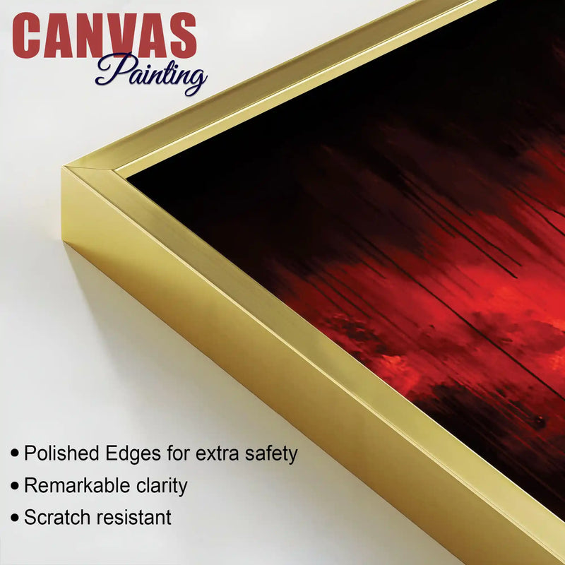 Abstract Dark Aesthetic Canvas Wall Art Painting for Interior Décor