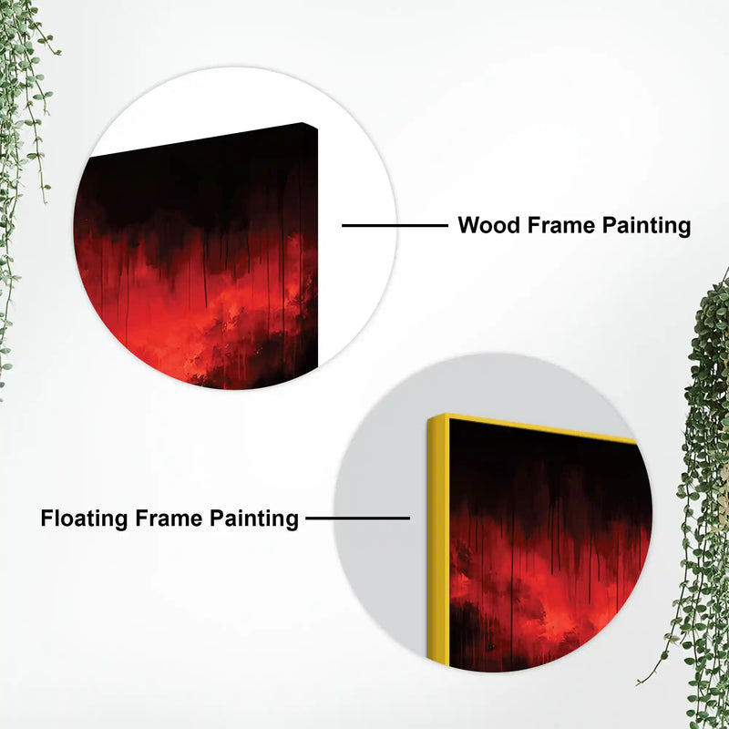 Abstract Dark Aesthetic Canvas Wall Art Painting for Interior Décor