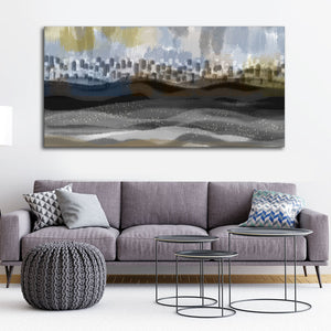 Abstract Dark Gray Splash Background Premium Canvas Wall Painting