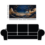Abstract Deer Canvas Painting for Modern Home