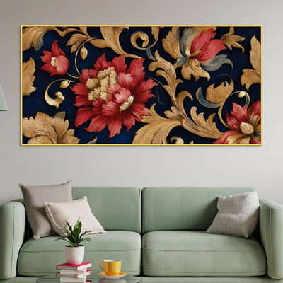 abstract-floral-canvas-painting-for-home-office-decor