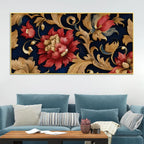 Abstract Floral Canvas Painting for Home & Office Decor