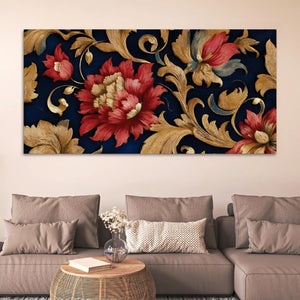 Abstract Floral Canvas Painting for Home & Office Decor