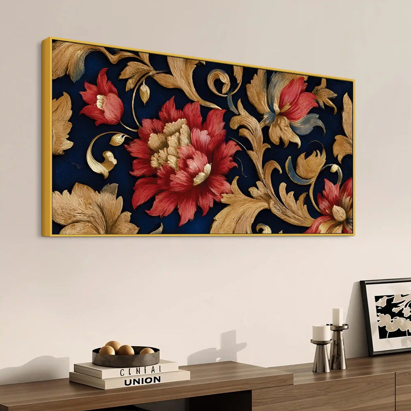 Abstract Floral Canvas Painting for Home & Office Decor