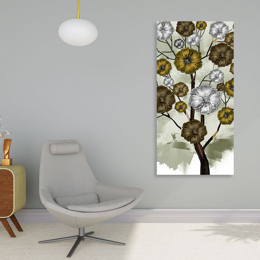 Abstract Flowers Designer Art Canvas Wall Painting