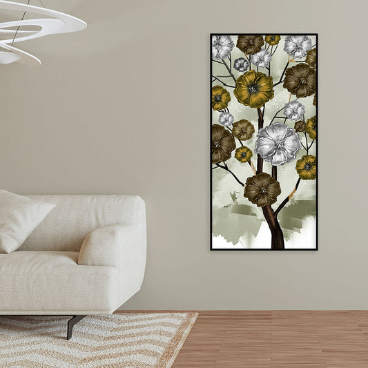 Abstract Flowers Designer Art Canvas Wall Painting