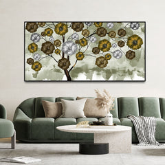 Abstract Flowers Designer Art Premium Canvas Wall Painting