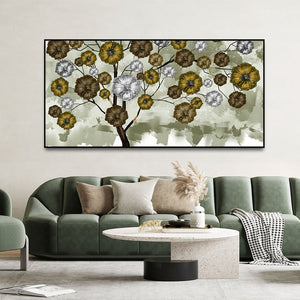 Abstract Flowers Designer Art Premium Canvas Wall Painting