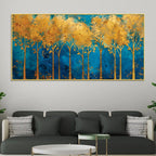 Abstract Forest Canvas Wall Art Nature Painting