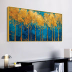 Abstract Forest Canvas Wall Art Nature Painting