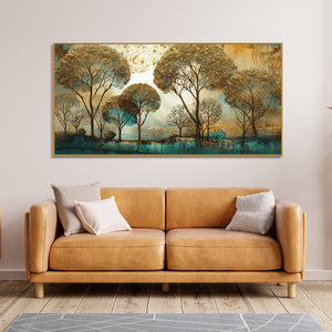 Abstract Forest Tree Artistic Art Canvas Wall Painting