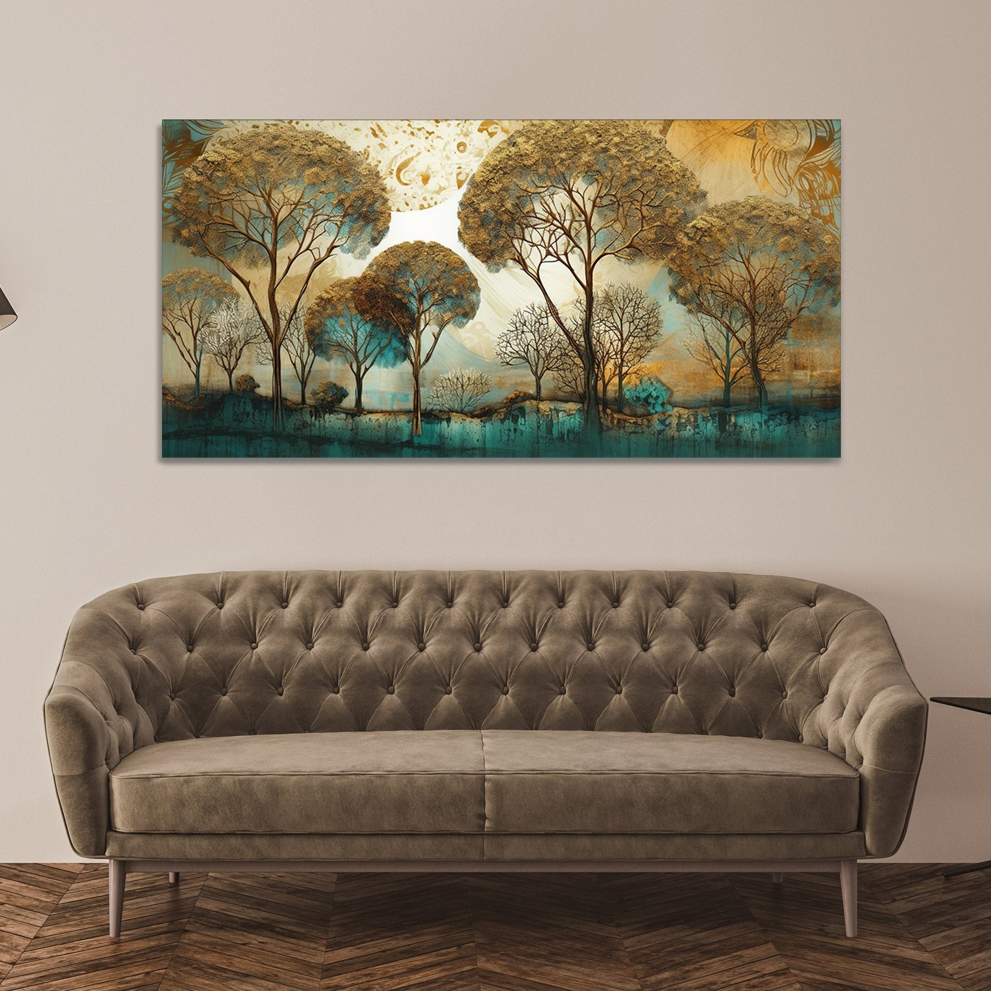 Abstract Forest Tree Artistic Art Canvas Wall Painting