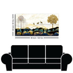 Golden Landscape Painting size