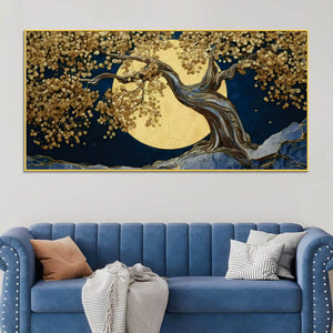abstract-golden-moon-nature-canvas-painting