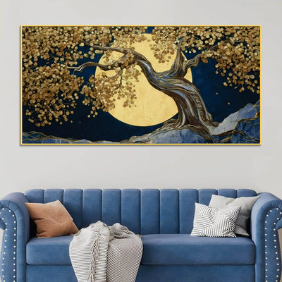 abstract-golden-moon-nature-canvas-painting