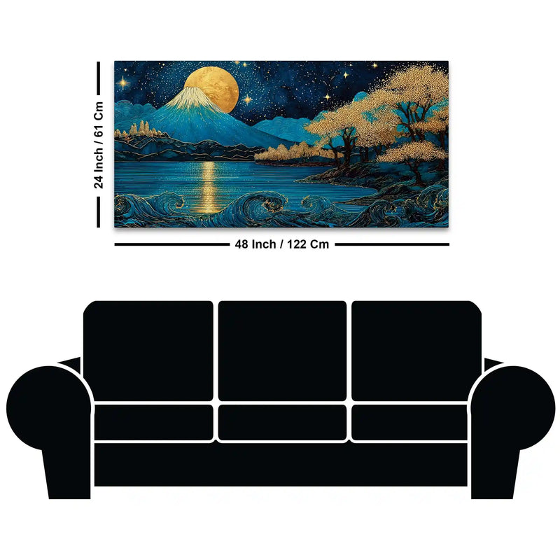 Abstract Japanese Canvas Wall Art Painting