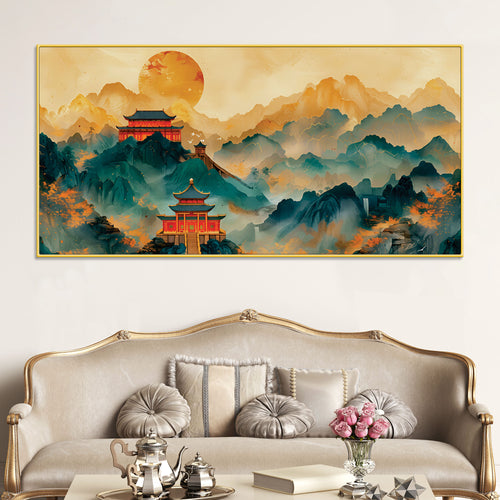 Abstract Japanese Style Canvas Wall Painting