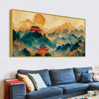 Abstract Japanese Style Canvas Wall Painting