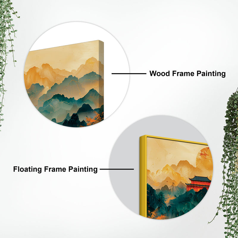 Abstract Japanese Style Canvas Wall Painting