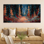 Abstract Luxury Forest Path Canvas Painting