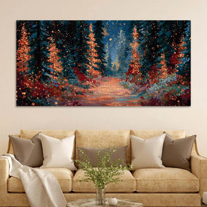 Abstract Luxury Forest Path Canvas Painting