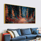 Abstract Luxury Forest Path Canvas Painting