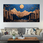 Abstract Mountain Canvas Painting for Home Décor
