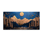 Abstract Mountain Canvas Painting for Home Décor