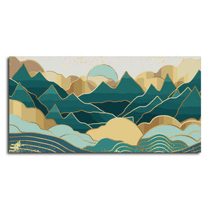 Abstract Mountains Luxurious Pattern Wall Painting