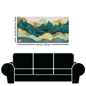 Abstract Mountains Luxurious Pattern Wall Painting