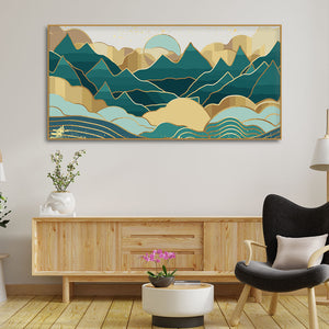 Abstract Mountains Luxurious Pattern Wall Painting