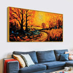 Abstract Nature Canvas Painting for Elegant Home Décor