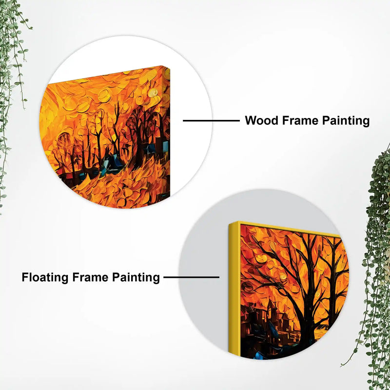 Abstract Nature Canvas Painting for Elegant Home Décor