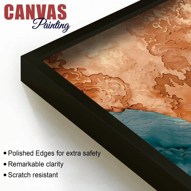 Abstract Nature Canvas Wall Art Painting for Luxury Decor