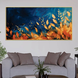 abstract-nature-leaf-canvas-wall-art-painting-for-elegant-interiors