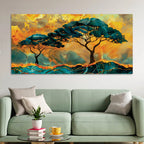 Abstract Nature Tree Canvas Painting for Living Room Decoration