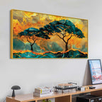 Abstract Nature Tree Canvas Painting for Living Room Decoration