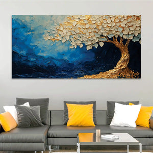 Abstract Nature Tree Canvas Wall Art Painting for Interior Décor