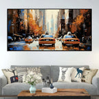 Abstract New York Street Canvas Wall Art for Decoration