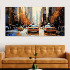 Abstract New York Street Canvas Wall Art for Decoration