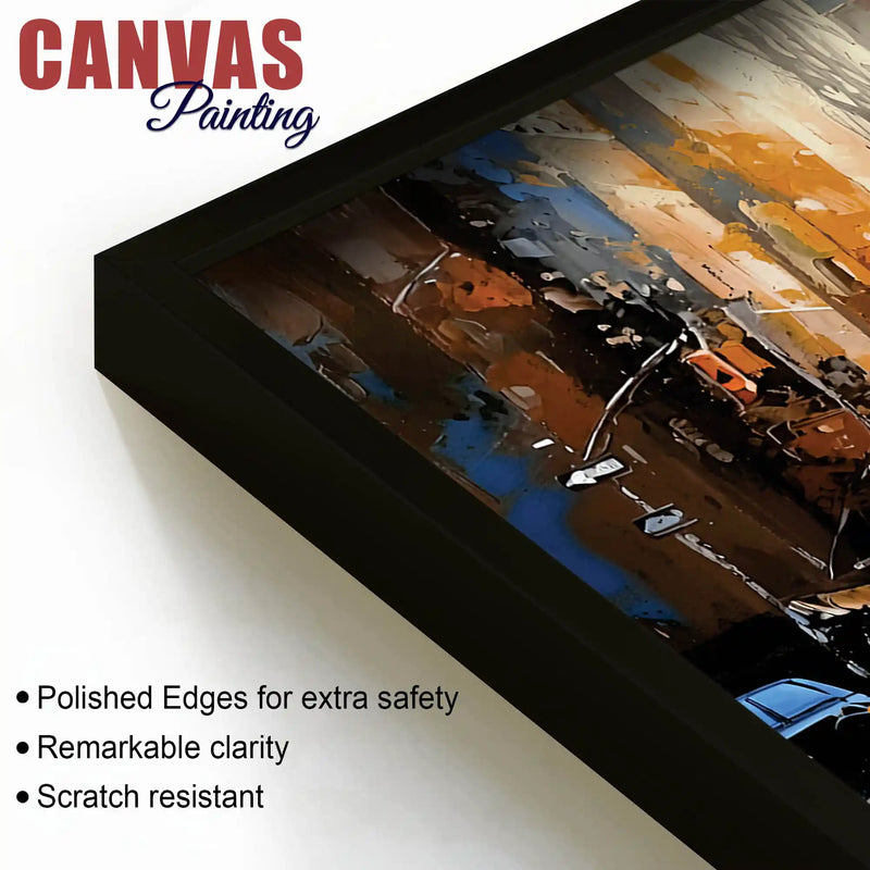 Abstract New York Street Canvas Wall Art for Decoration