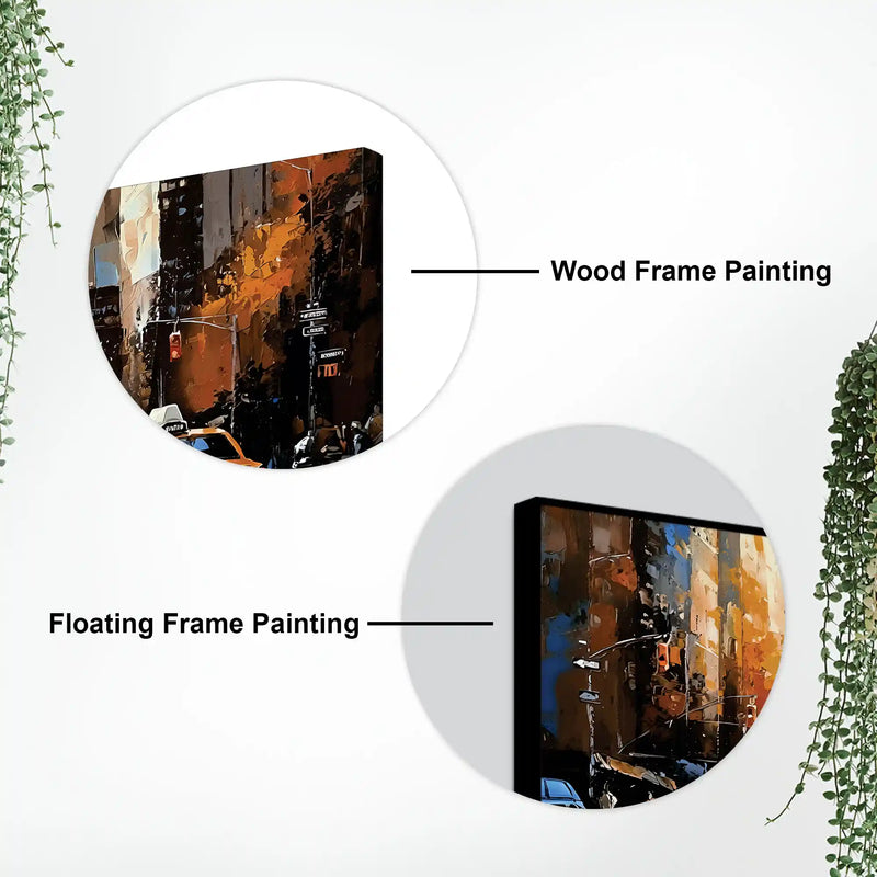Abstract New York Street Canvas Wall Art for Decoration