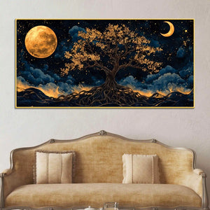 Abstract Night Wall Décor Canvas Painting